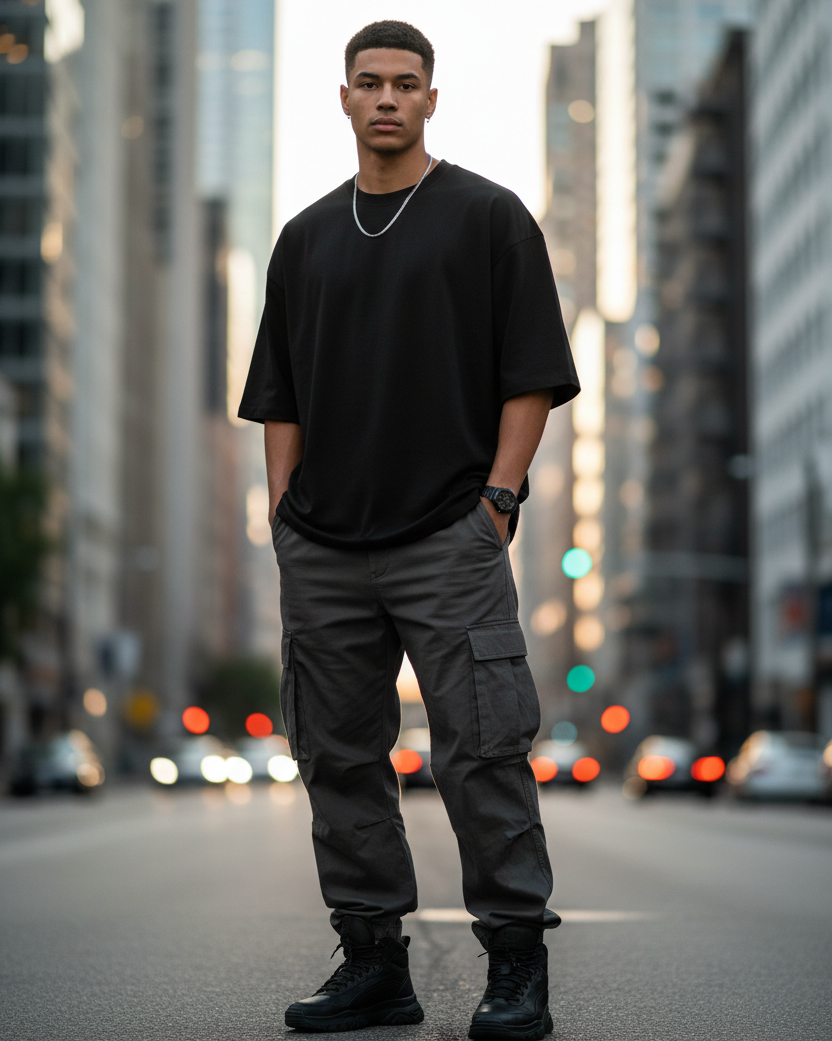 STREET OVERSIZED : BLACK