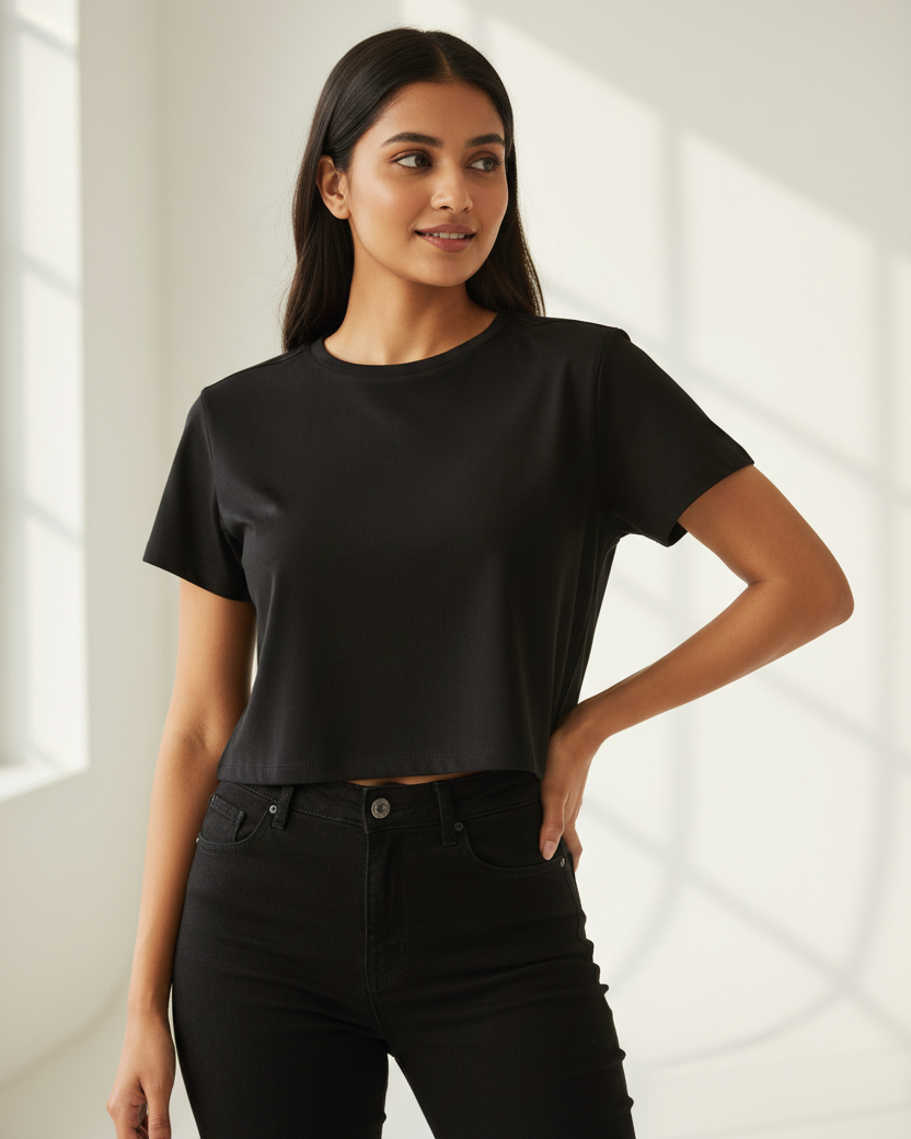 GIRLS TEE : BLACK