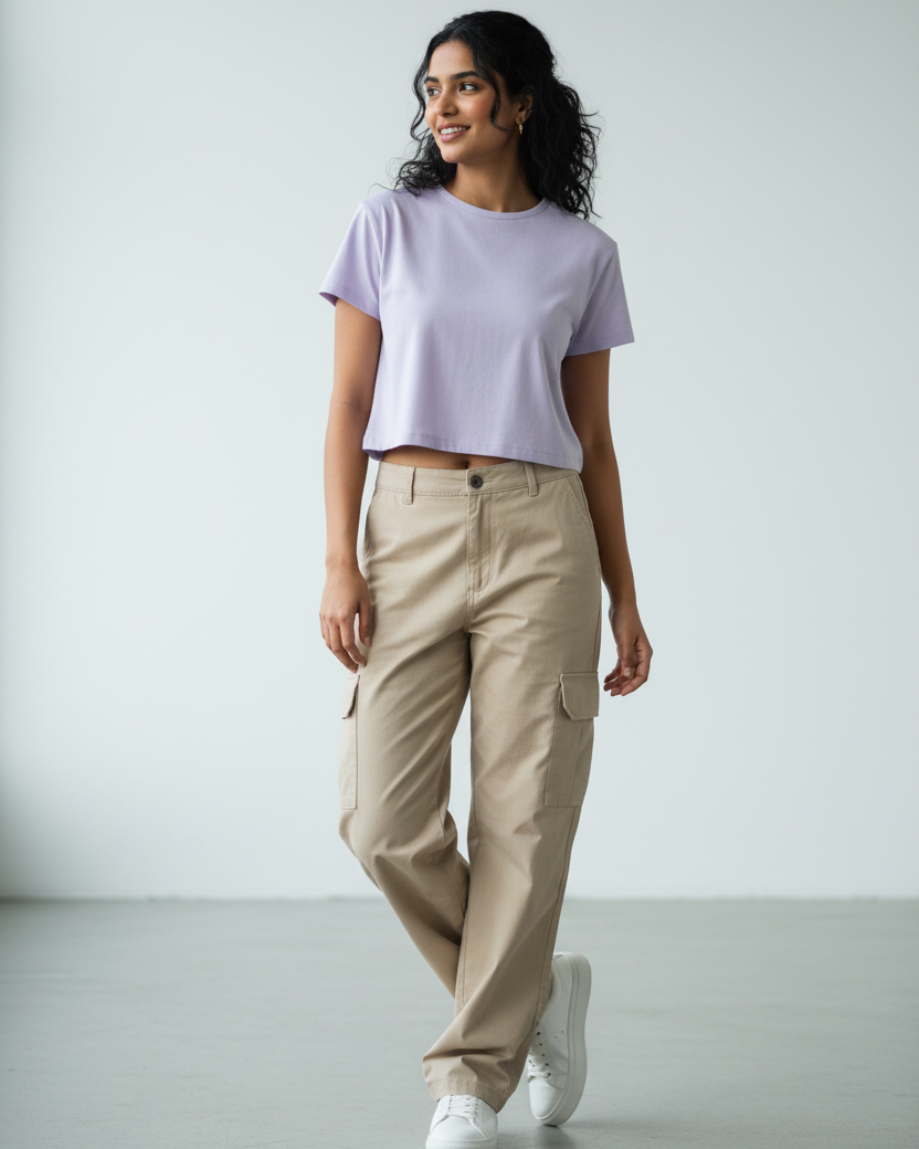 GIRLS TEE : LEVENDER