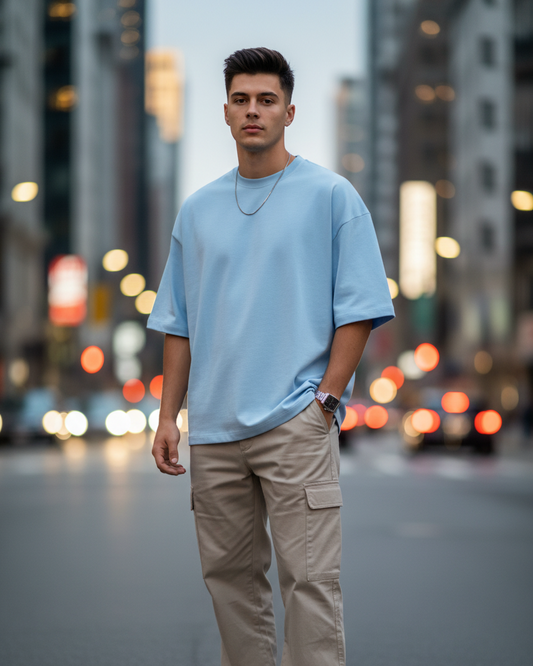 STREET OVERSIZED : BABY BLUE